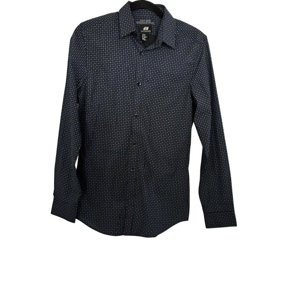 H&M Slim Fit Men's Easy Iron Long Sleeve Shirt XS - Picture 1 of 12